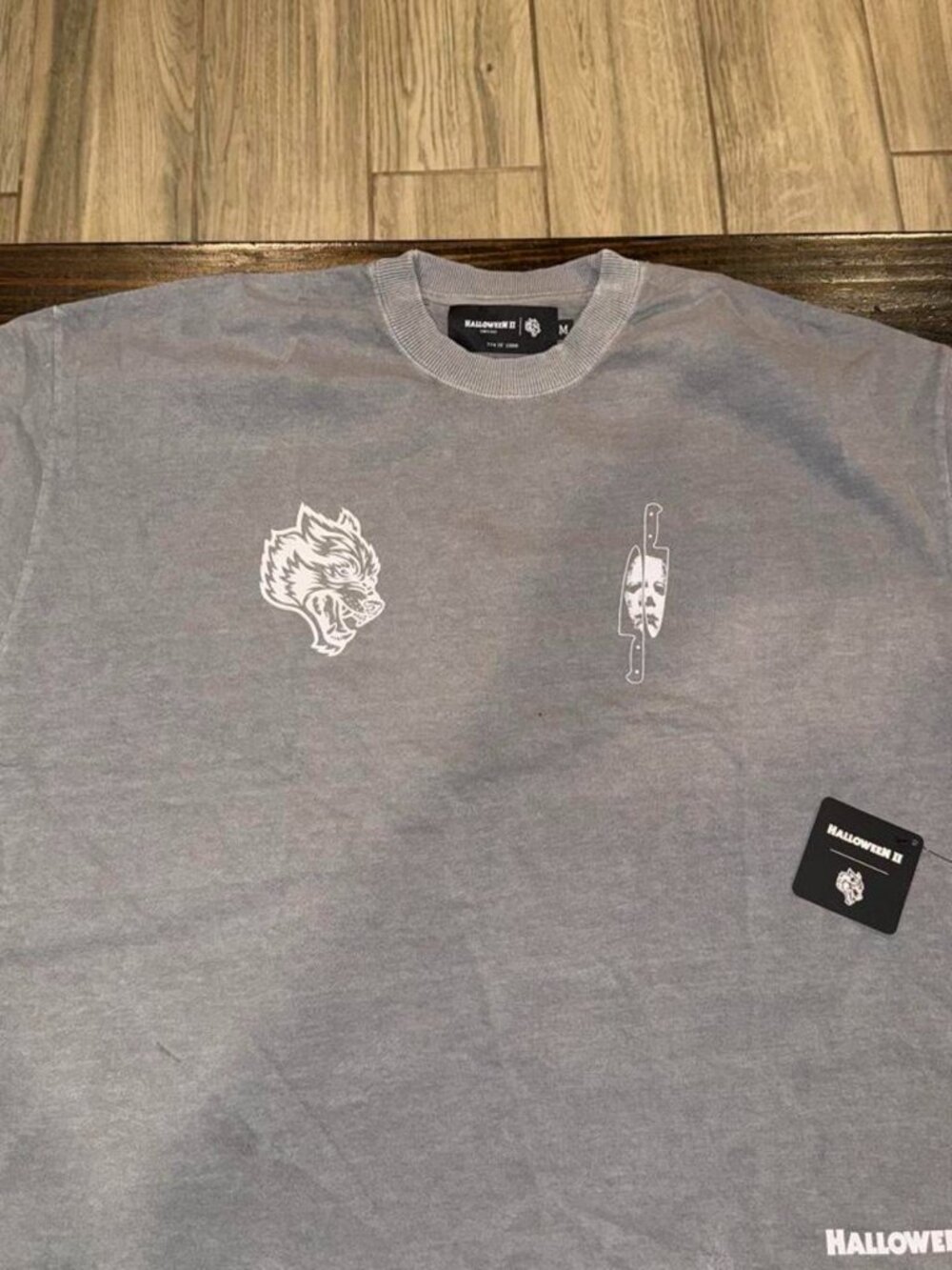 Rare Darc Sport Michael Meyers Halloween 2 Limited edition grey grunge cut off